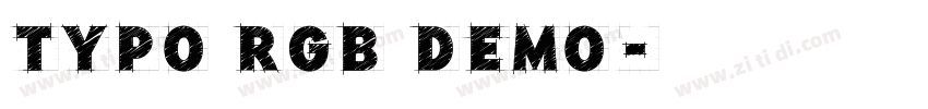 typo rgb demo字体转换